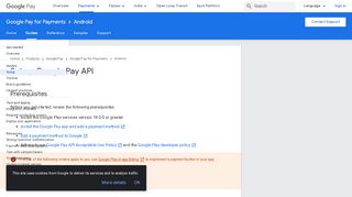 
                            10. Set up Google Pay API - Google Developers