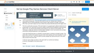 
                            4. Set Up Google Play Games Services Client+Server - Stack Overflow