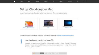 
                            7. Set up iCloud on your Mac - Apple Support