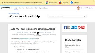 
                            8. Set up my email on Android | Workspace Email - GoDaddy Help US