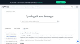 
                            8. Set up notifications for status changes | Synology Inc.