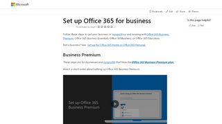 
                            6. Set up Office 365 for business | Microsoft Docs