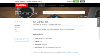
                            10. Set up Office 365 - Rackspace Support