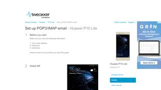 
                            11. Set up POP3/IMAP email - Huawei P10 Lite - Android 7.0 - Device ...