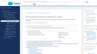
                            5. Set Up Sales Console in Salesforce Classic - Salesforce Help