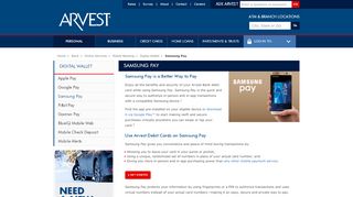 
                            12. Set up Samsung Pay on your Arvest Debit Cards | Arvest Bank