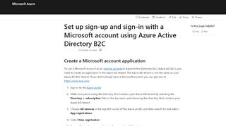 
                            8. Set up sign-up and sign-in with a Microsoft account - Azure Active ...