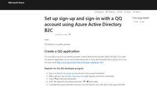 
                            8. Set up sign-up and sign-in with a QQ account using Azure Active ...