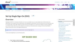 
                            13. Set Up Single Sign-On (SSO) - Druva Documentation