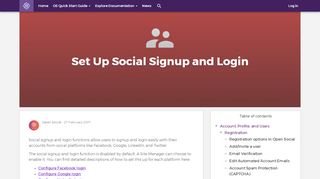 
                            4. Set Up Social Signup and Login | Open Social Help documentation