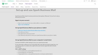 
                            1. Set up Spark Business Mail | Spark NZ