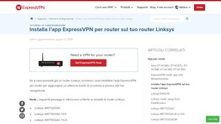 
                            10. Set Up the ExpressVPN app for Routers on Your Existing Linksys Router