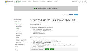 
                            10. Set Up The Hulu App On Xbox 360 | Xbox 360 - Xbox Support