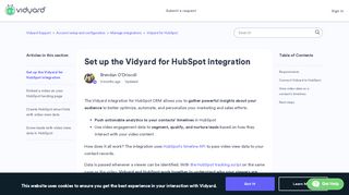 
                            13. Set up the Vidyard for HubSpot integration – Vidyard Support