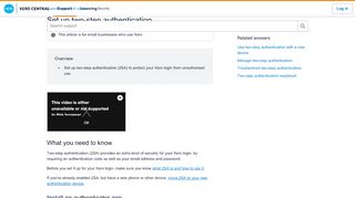 
                            1. Set up two-step authentication - Xero Central