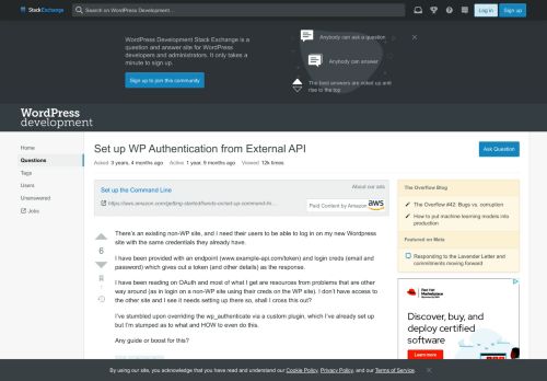 
                            2. Set up WP Authentication from External API - WordPress Development ...