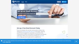 
                            9. Set up your email account today with mail.com