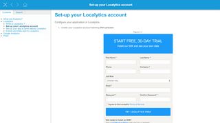 
                            2. Set-up your Localytics account - Aquafadas