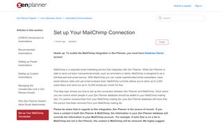 
                            13. Set up Your MailChimp Connection – Zen Planner Support