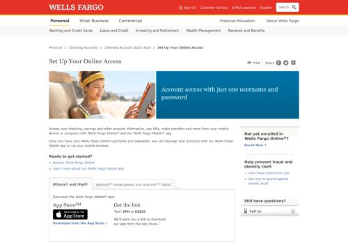 
                            6. Set Up Your Online Access – Wells Fargo