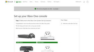 
                            5. Set up your Xbox One console - Xbox Support