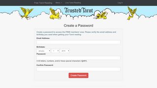 
                            6. Set your Trusted Tarot account password