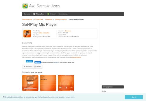
                            8. Set4Play Mix Player - iPhone/iPad - Svenska Apps