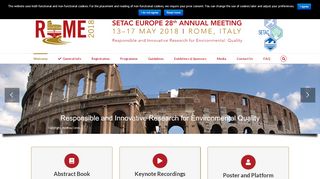 
                            8. SETAC Rome – SETAC Europe 28th Annual Meeting