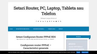 
                            1. Setare Configurare Router PPPoE RDS | Setari Router, PC, Laptop ...