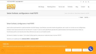 
                            13. Setari Outlook, configurare e-mail POP3 | Web Design | SEO