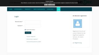 
                            12. SeTec Sicherheitstechnik - Login