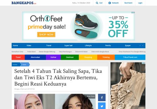 
                            11. Setelah 4 Tahun Tak Saling Sapa, Tika dan Tiwi Eks T2 Akhirnya ...