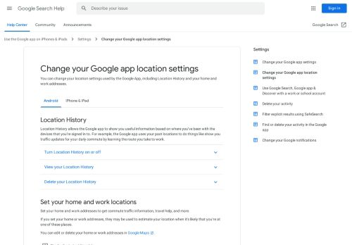 
                            4. Setelan lokasi Google app - Android - Bantuan Google Penelusuran