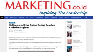 
                            10. Setipe.com, Online Dating Besutan Christian Sugiono - marketing.co.id