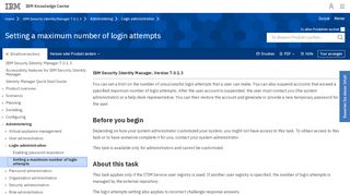 
                            6. Setting a maximum number of login attempts - IBM