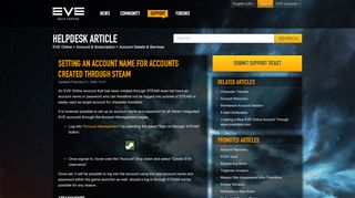 
                            13. Setting an account name for Accounts created through STEAM – EVE ...