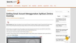 
                            12. Setting Email Acount Menggunakan Aplikasi Zimbra Desktop | Qwords ...