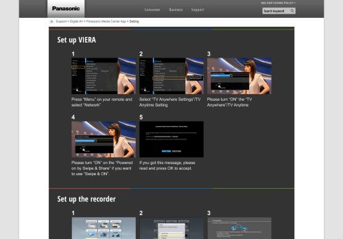 
                            4. Setting | Panasonic Media Center App | Digital AV | Support ...