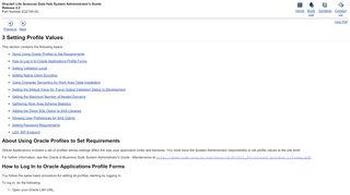 
                            12. Setting Profile Values - Oracle Docs