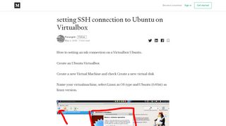 
                            3. setting SSH connection to Ubuntu on Virtualbox – Pierangelo ...