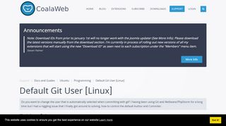 
                            6. Setting the default Git Author and Commiter - CoalaWeb