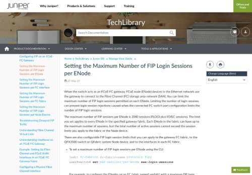 
                            4. Setting the Maximum Number of FIP Login Sessions per ENode ...
