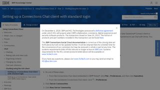 
                            8. Setting up a Chat client with standard log in - Chat - Connections ... - IBM
