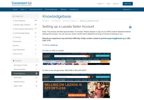 
                            10. Setting up a Lazada Seller Account - Knowledgebase - Conversion Hub