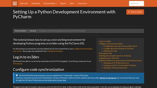 
                            12. Setting Up a Python Development Environment with PyCharm - EV3Dev