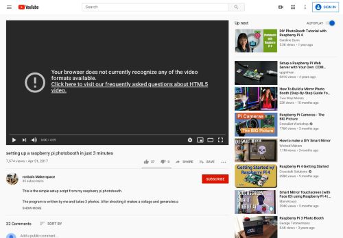 
                            9. setting up a raspberry pi photobooth in just 3 minutes - YouTube