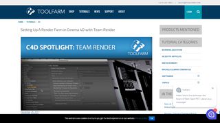 
                            9. Setting Up A Render Farm in Cinema 4D with Team Render - Toolfarm