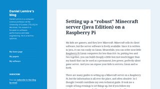 
                            9. Setting up a “robust” Minecraft server (Java Edition) on a Raspberry Pi ...