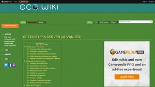 
                            1. Setting Up a Server (advanced) - Official Eco Wiki