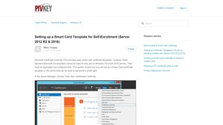 
                            10. Setting up a Smart Card Template for Self-Enrollment (Server 2012 R2 ...